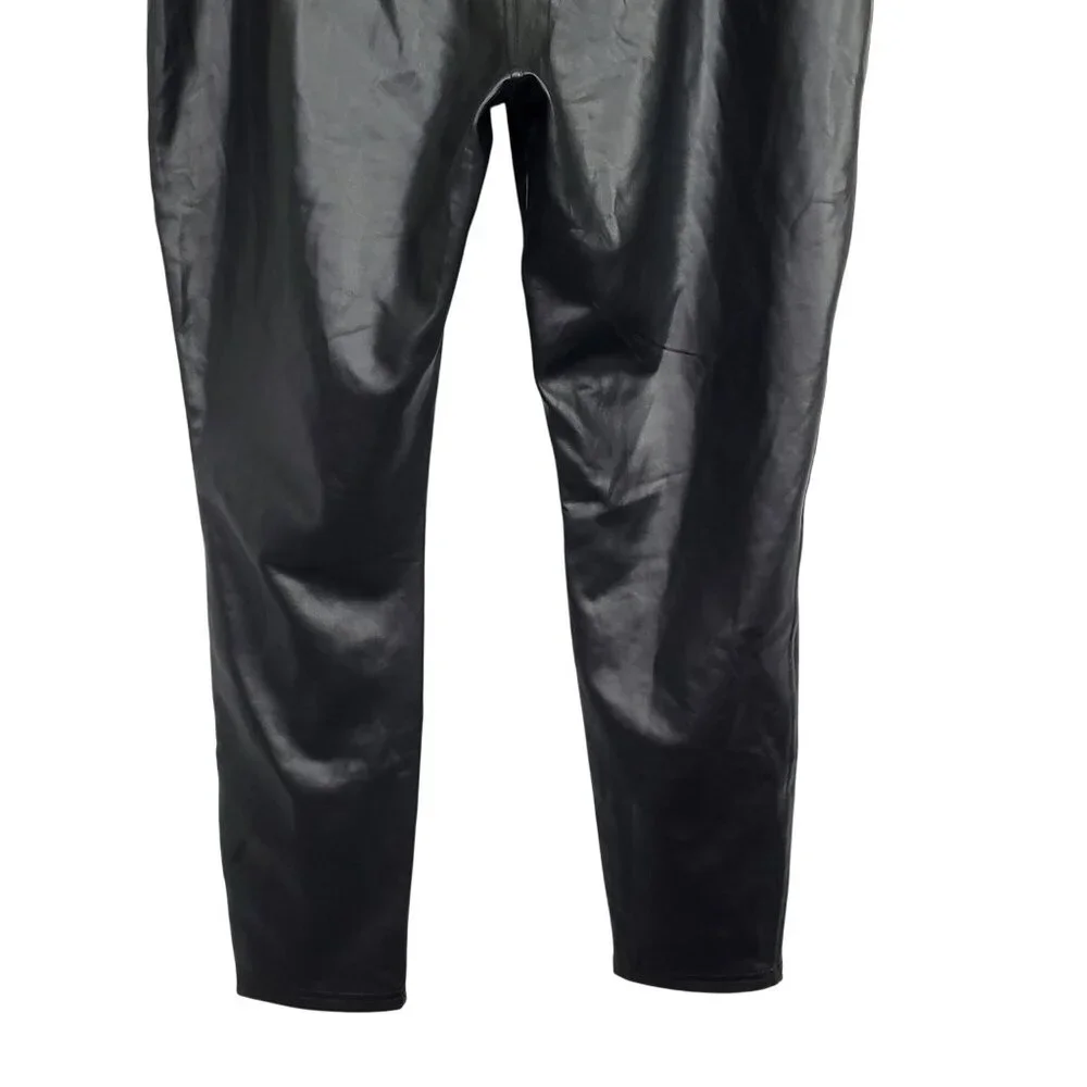 Fashion Nova 2X Pants PU Vegan Leather Side Zip Skinny Fit Stretch Trendy NEW - Picture 13 of 13
